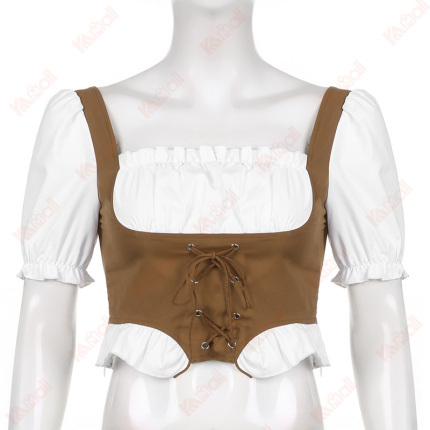 square collar short sleeve shirts